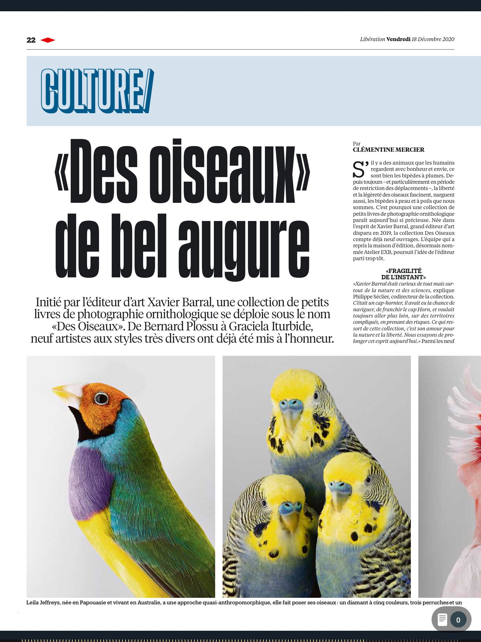 Libération, 18 December 2020