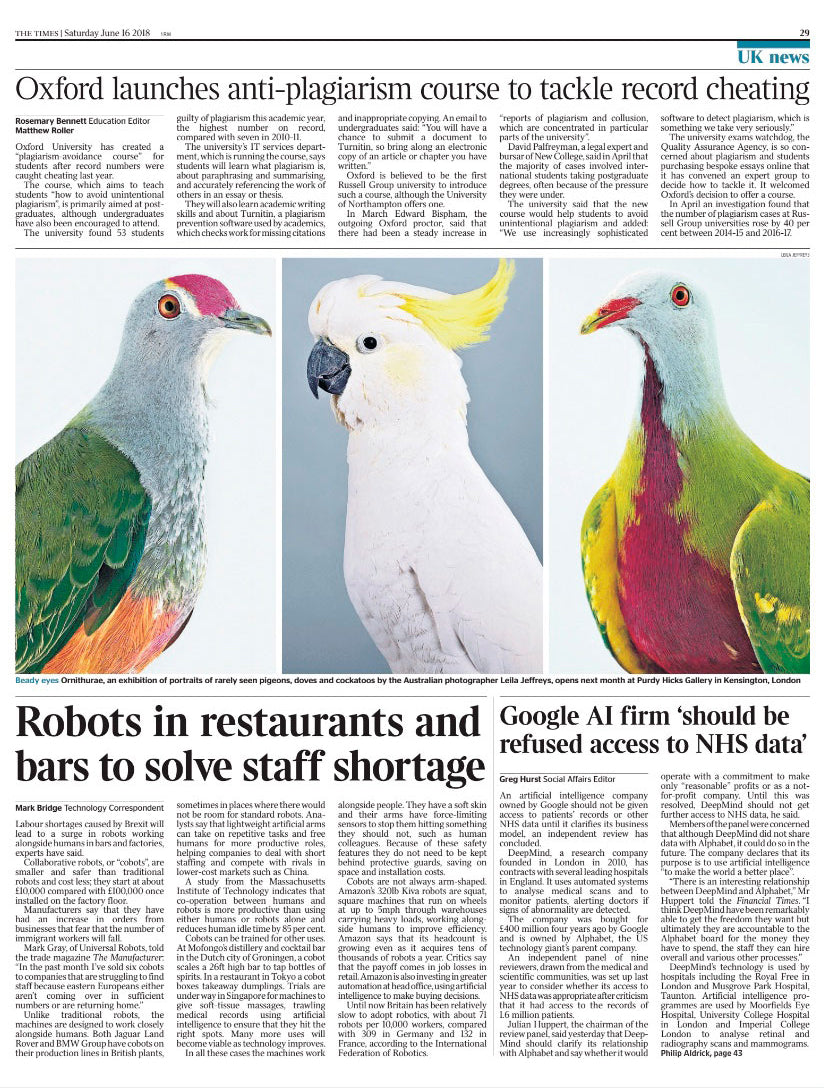 The Times, June 2018