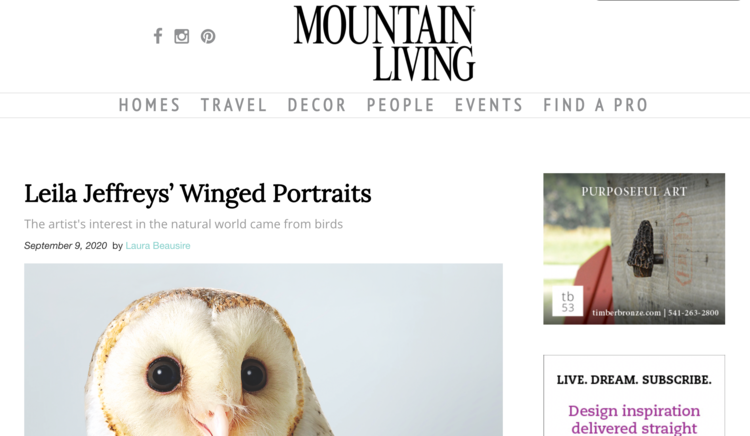 Leila Jeffreys’ Winged Portraits